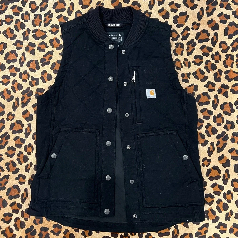 Carhartt Black Quilted Work Vest - Picture 1 of 4